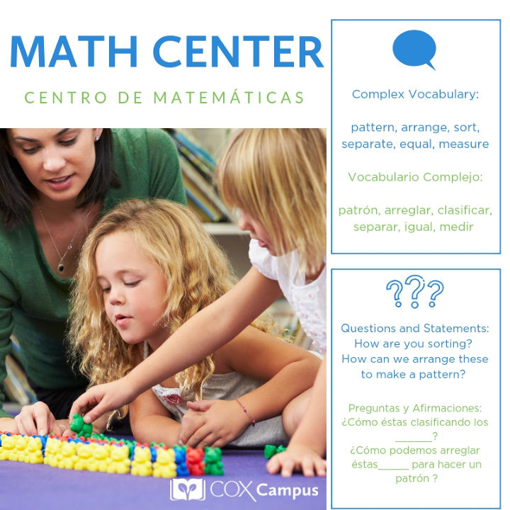 Printable "Math Center" Sign | Resource Library | Cox Campus